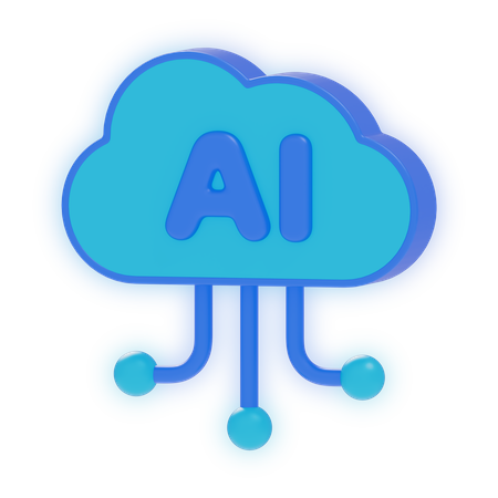 Nube de ia  3D Icon