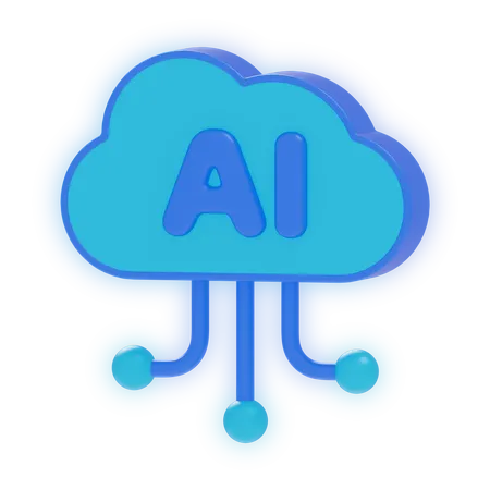 Nube de ia  3D Icon