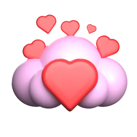 Amor en la nube  3D Icon