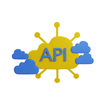API de la nube  3D Icon