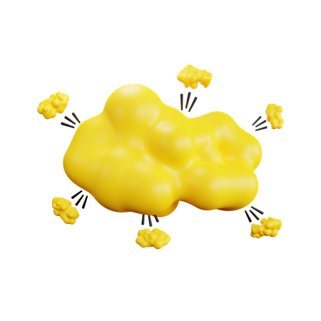Burbuja de nube  3D Icon