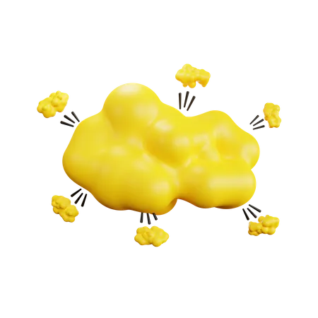 Burbuja de nube  3D Icon