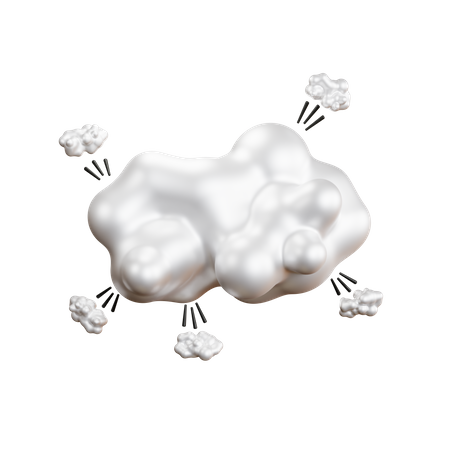 Burbuja cómica de nube  3D Icon