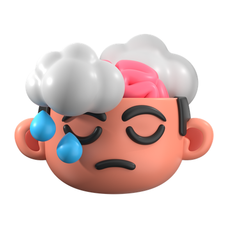 Nube de estrés  3D Icon