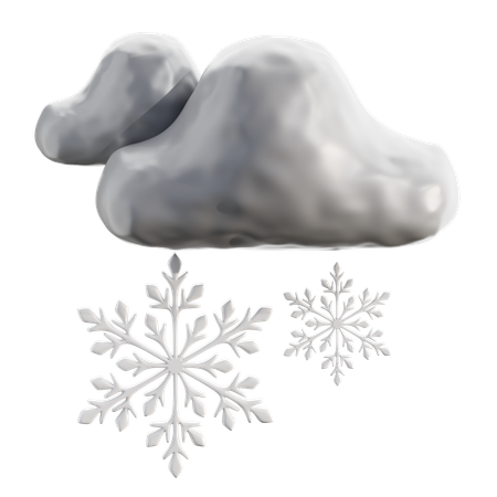 Nube de invierno  3D Icon