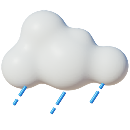 Nube de lluvia  3D Icon