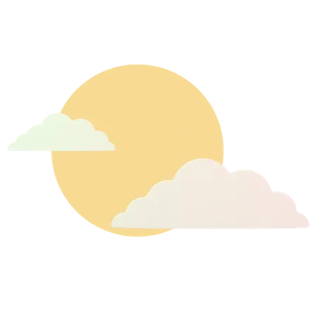 Nube aterradora  3D Icon