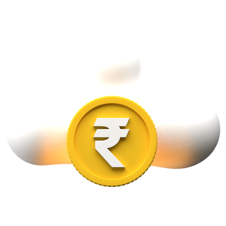 Nube de rupias  3D Icon