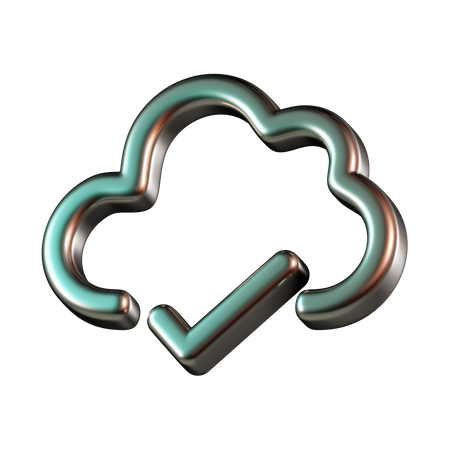 Nube en línea  3D Icon