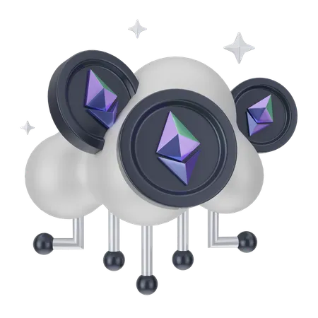 Nube eth  3D Icon