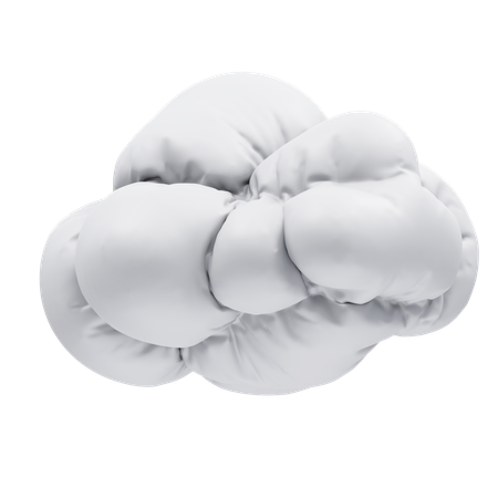 Nube inflada  3D Icon