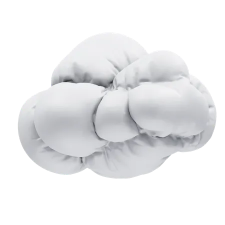 Nube inflada  3D Icon