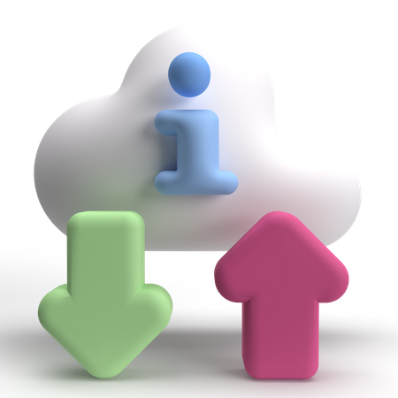 Información de la nube  3D Icon