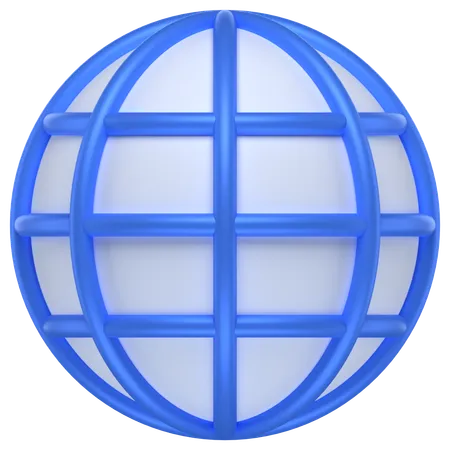 Internet en la nube  3D Icon