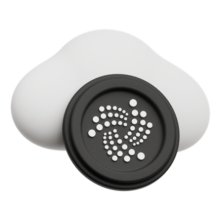 Iota de nube  3D Icon