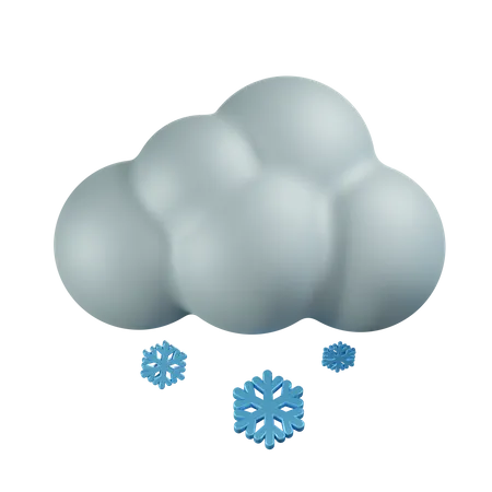 Nube nevada  3D Icon