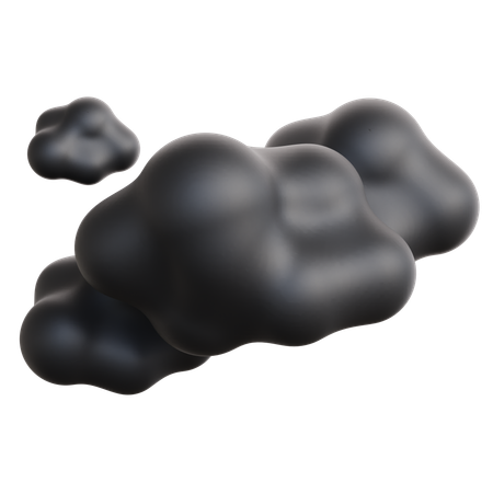 Nube oscura  3D Icon