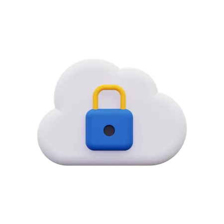 Nube privada  3D Icon