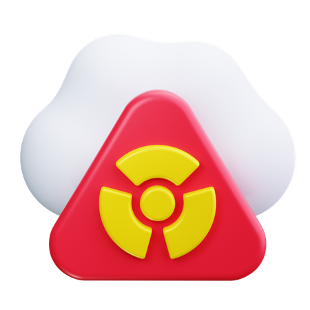 Nube radiactiva  3D Icon