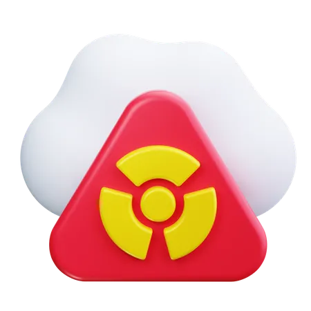 Nube radiactiva  3D Icon