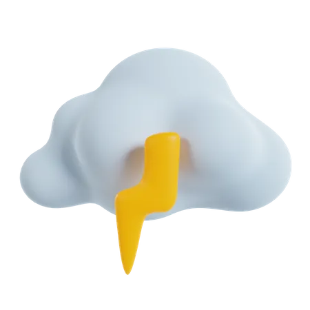 Tormenta de nubes  3D Icon