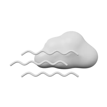Nube Viento  3D Illustration