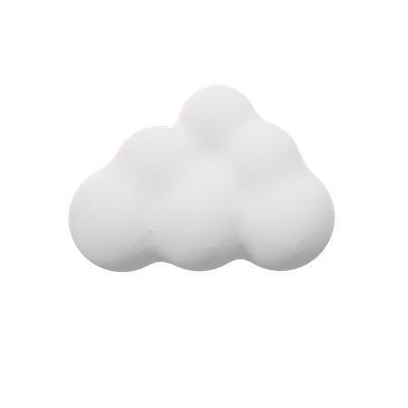 Nubes  3D Icon