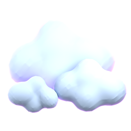 Nubes  3D Icon