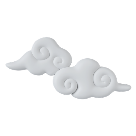 Nubes  3D Icon