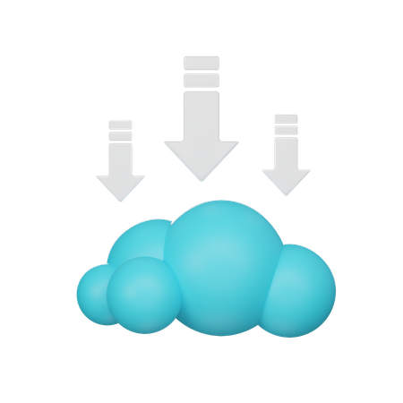 Nubes bajas  3D Icon