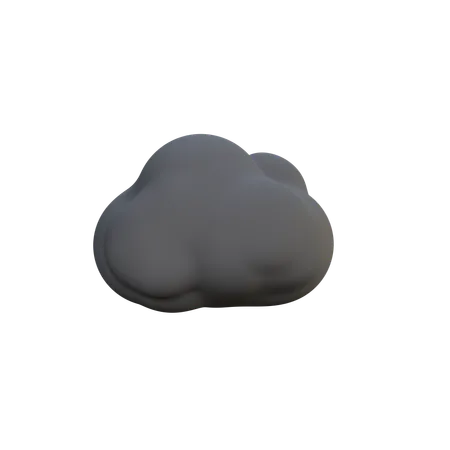 Nubes oscuras  3D Icon