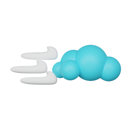 Nubes que se mueven rápidamente  3D Icon