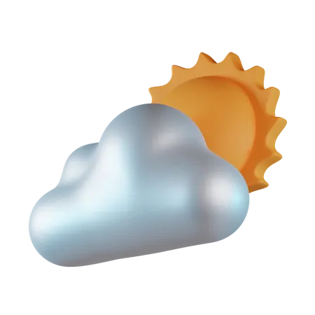 Nublado  3D Icon