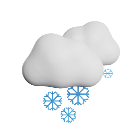 Neve nublada  3D Icon