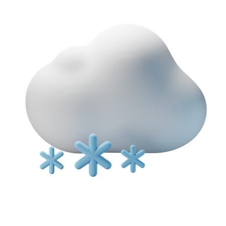 Neve nublada  3D Icon