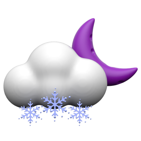 Nieve nublada  3D Icon