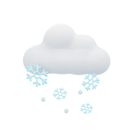 Nieve nublada  3D Icon