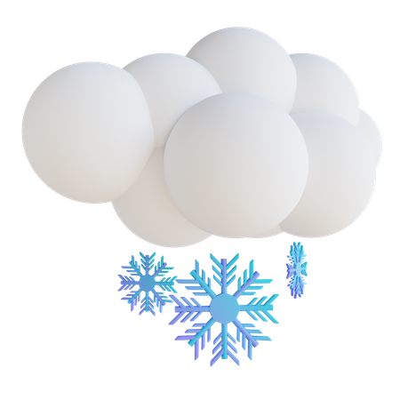 Nieve nublada  3D Illustration