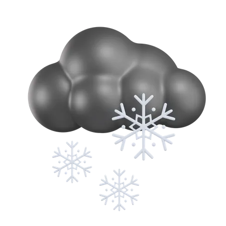 Nieve nublada  3D Icon