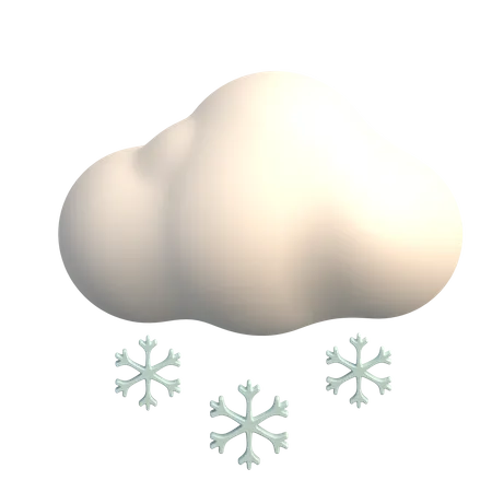 Nieve nublada  3D Icon