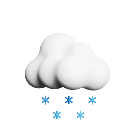 Nieve nublada  3D Icon