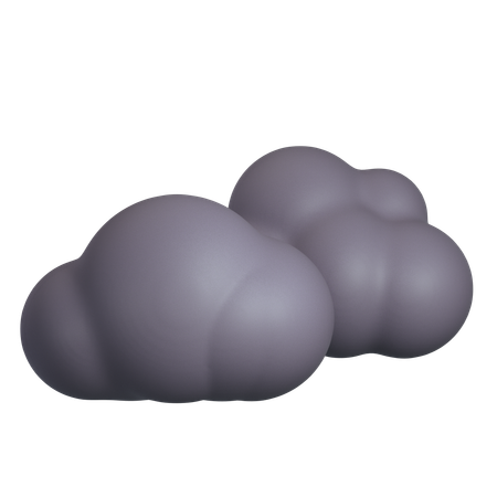 Nublado nublado  3D Icon