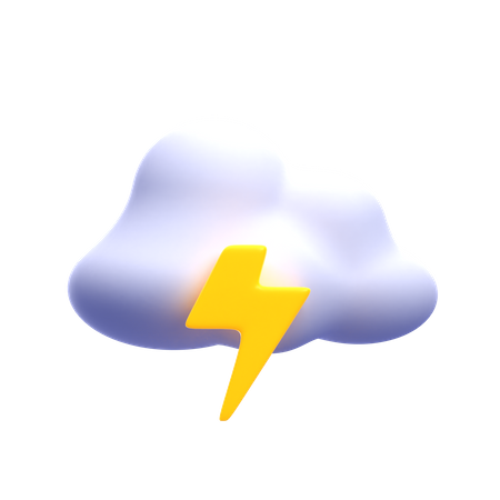 Tempestade nublada  3D Icon