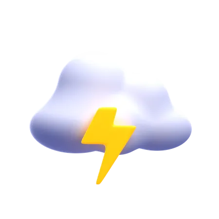 Tempestade nublada  3D Icon