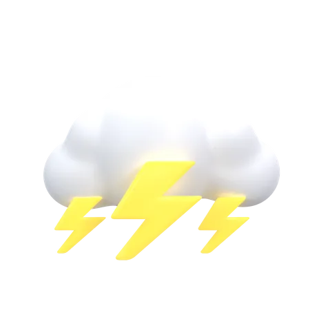 Tempestade nublada  3D Icon