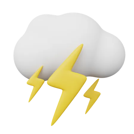 Nublado y tormenta  3D Illustration