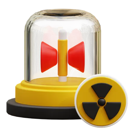 Nuclear alarm  3D Icon