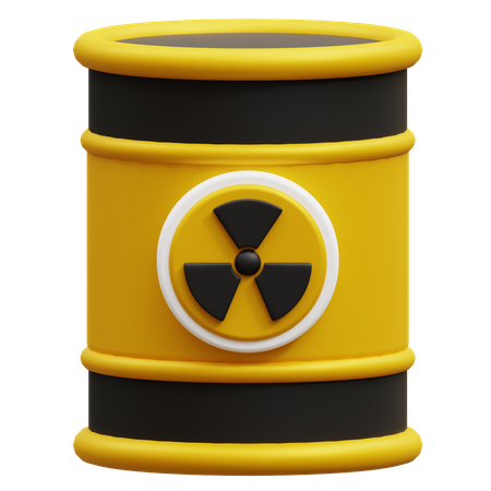 Nuclear Barrel  3D Icon