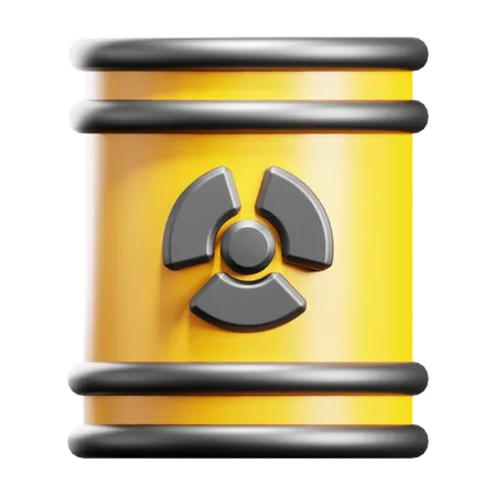 Nuclear Barrel  3D Icon