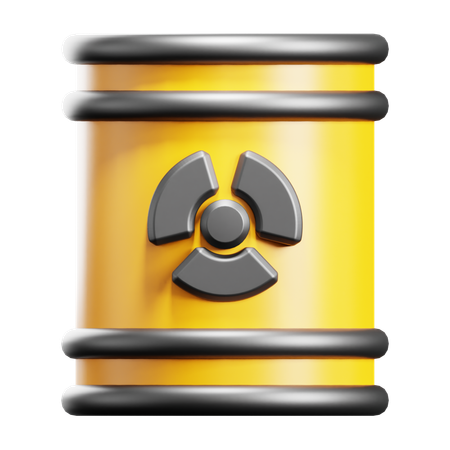 Nuclear Barrel  3D Icon